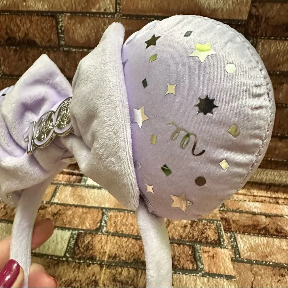 Disney Minnie Mouse Silver Minnie Mouse Ears Headband